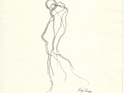 Krusifix : Figur Sort 0001 abstract art drawing experimental figure handmade norway