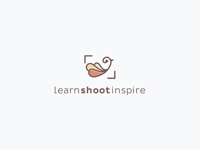 Learn Shoot Inspire abstract attractive fun logo minimalistic modern photography simple