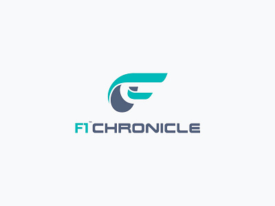 F1 Chronicle flat logo minimalist modern simple sophisticated sport
