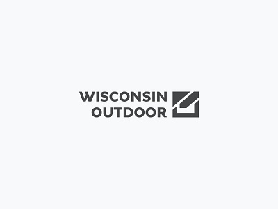 Wisconsin Outdoor logo minimalist modern monogram outdoor simple