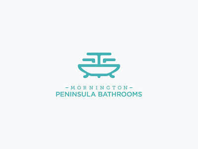 Mornington Peninsula Bathrooms bathroom decoration design logo luxury. elegant minimalist modern simple