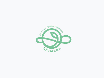 Livmera durable earth eco fashion green grow infinity life logo minimalist modern monogram nature retail simple unique