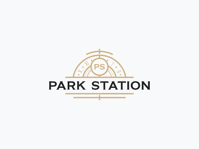 Park Station classic community flat logo luxury mature park station urban