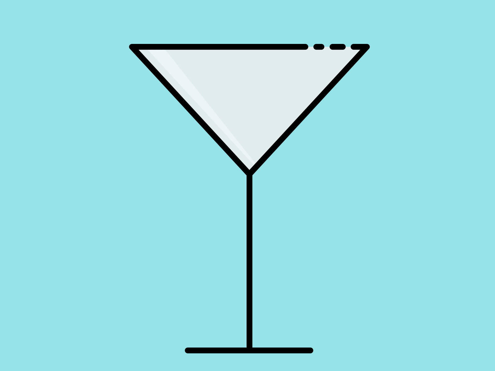 Martini Lottie Animation with Ice
