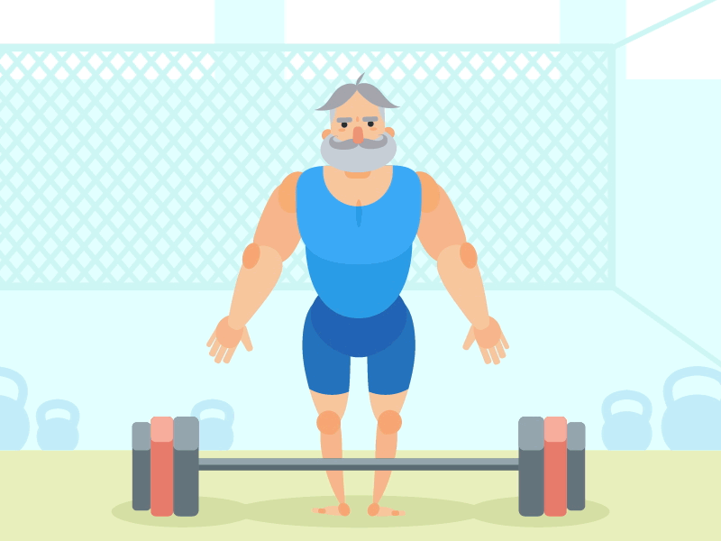 gym character animation after affects animation character duik gif gif animated gif animation gym motion motion design motion graphics sport weightlifting