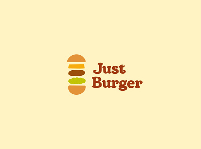 Just Burger Logo branding design icon illustration logo vector