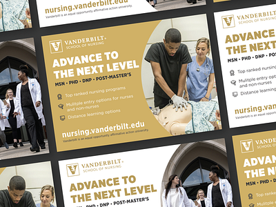 Vanderbilt School of Nursing Ad adobe ads ads design dnp gold msn nursing post masters school university vanderbilt