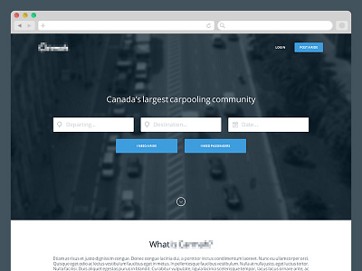 Carpool Search / Homepage