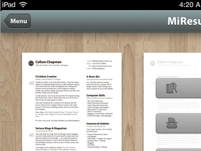 MiResume Themes