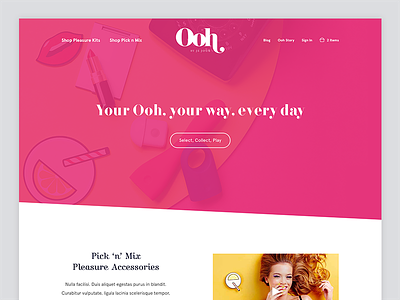 Ooh by Je Joue - Landing Page