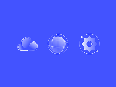 Alpha Icons / Communication abstract business cloud communication concept design flat future global gradient icon line set setting simple symbol technology vector work