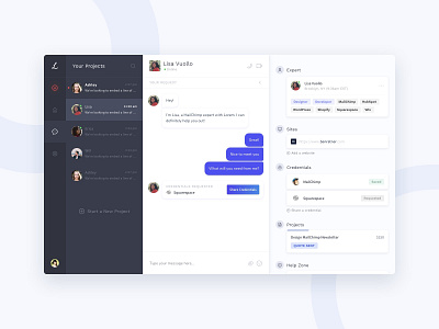 Lorem Chat - Early Concept app chat design product design ui ux