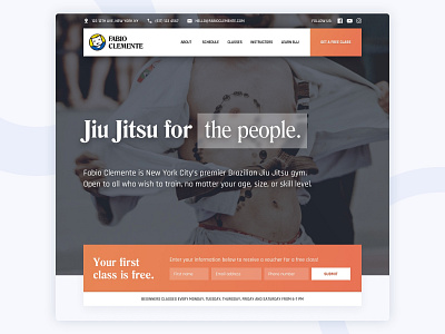 Brazilian Jiu Jitsu Website - Alliance Team by Maurycio Elias on Dribbble