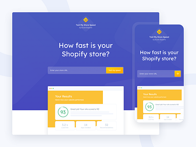 Shopify Performance Grader | Landing Page