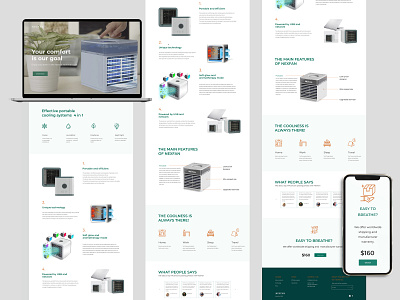 NexFan portable cooling systems - Landing Page