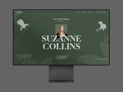 Landing page - portfolio author. design illustration landing page portfolio author. typography ui ux vector web website