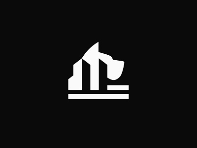 Dog and City branding design graphic design logo vector