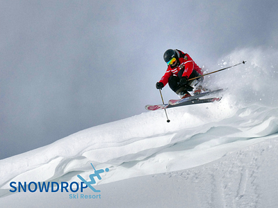 Snowdrop Logo logo ski resort logo