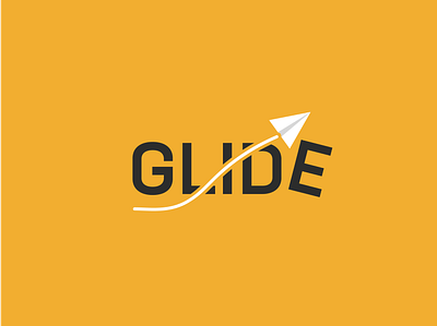 Paper Airplane - Glide logo plane logo