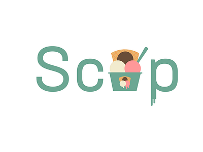 Scooop - Ice Cream Company Logo