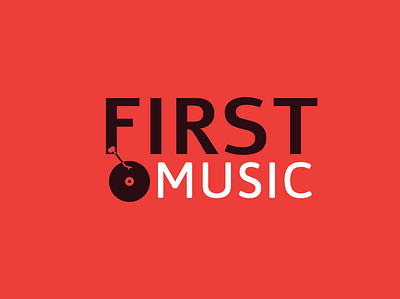Record Label Logo -First Music logo logo design music logo