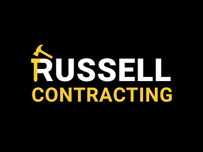 Construction Logo - Russell Contracting logo construction logo logo logo design property logo