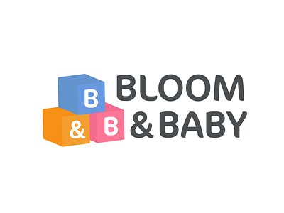 Baby Apparel Brand Logo - Bloom & Baby baby store logo daily logo challenge logo logo design