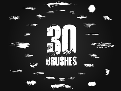 30 Free Brushes brush design flat free free ai illustration illustrator vector