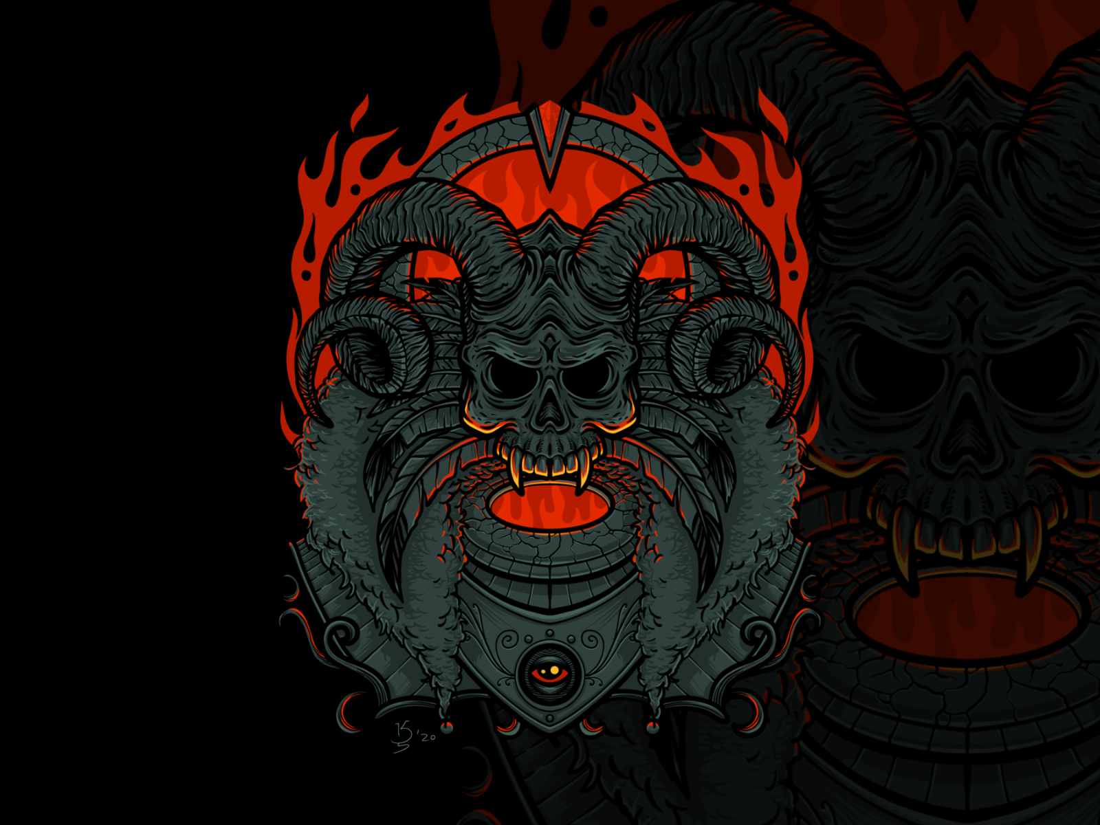 ArtStation - Devil Skull