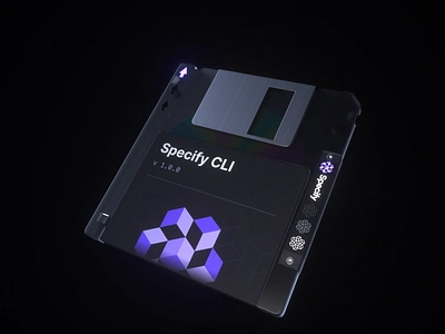 Specify CLI Update — Floppy Disk 3d 80s animation cinema4d cli floppy graphic design octane retrofuture rotation video