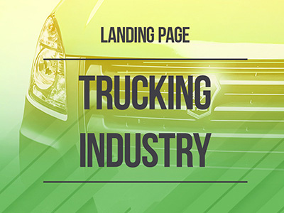 Landing page / Trucking industry