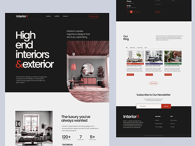 InteriorX - Interior Design Website