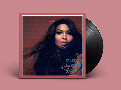 Playback Pick: Lizzo album cover coral graphic design lizzo love music pattern pattern design typography vinyl record