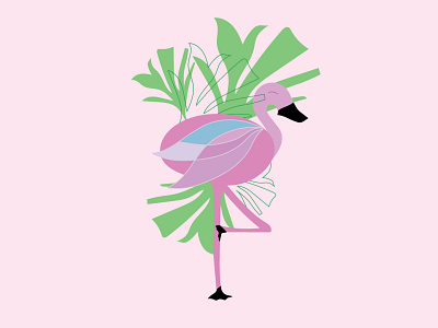 Weekly Warm-Up: Tropical Flamingo