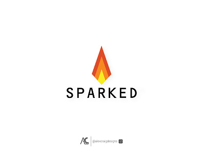 Sparked brand branding clean design flat icon identity illustrator logo minimal