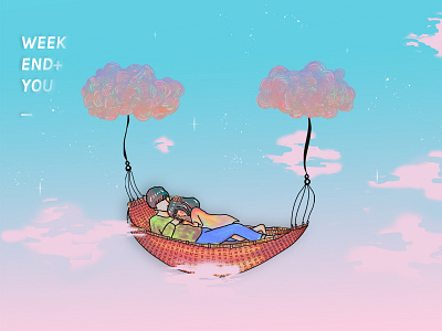 <design for calm> Weekend+You aesthetics calm couple designforcalm illustration rebound