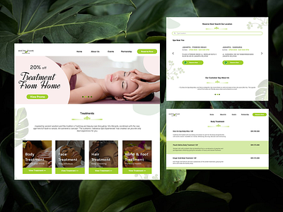 <Remake> Martha Tilaar Spa Website beauty natural salon spa uiux webdesign