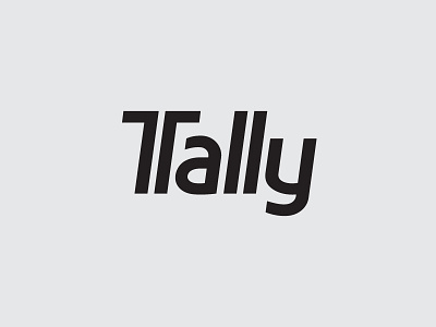 Custom Tally Logotype custom logo logotype sans sans serif tally type typography