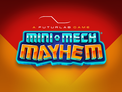 Mini-Mech Mayhem PSVR game logo branding logo psvr typography vector