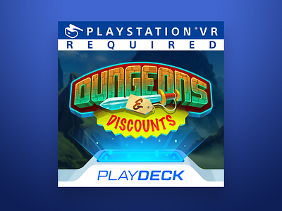 Dungeons & Discounts Logo branding game logo ps4 ui