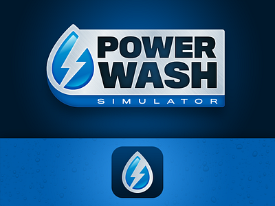 PowerWash Simulator Logo branding design logo typography ui vector