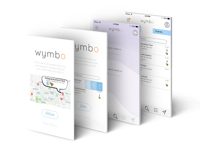 Wymbo App Push Notifications branding design illustration illustrator infographics mobile design onboarding ui userinterface ux
