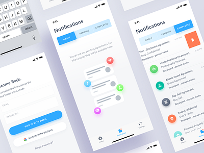 Best Notifications Examples Ui In App design icon illustration mobile ui notification vector