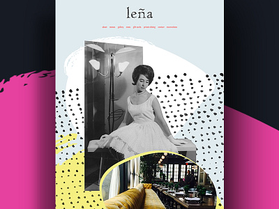 Lena Restaurant Website art direction digital responsive restaurant website wordpress