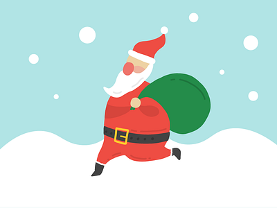 Ho Ho Ho! christmas illustration santa