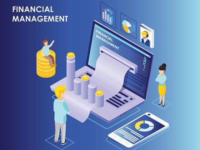 Isometric Artwork Concept of Financial Management 3d account accounting analysis audit balance bank banking business cash coin collection concept corporate design finance isometric isometric design isometric finance isometric illustration