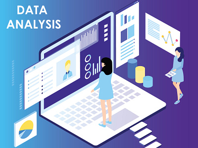 Data Analysis analysis background business computer dashboard design development diagram digital engine finance financial flat graph graphic growth icon isometric isometric design isometric illustration