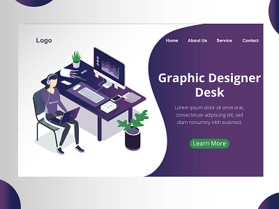 Graphic Design Desk background business coffee computer concept creative design designer desk desktop developer equipment freelancer graphic home icon illustration isometric isometric design isometric illustration