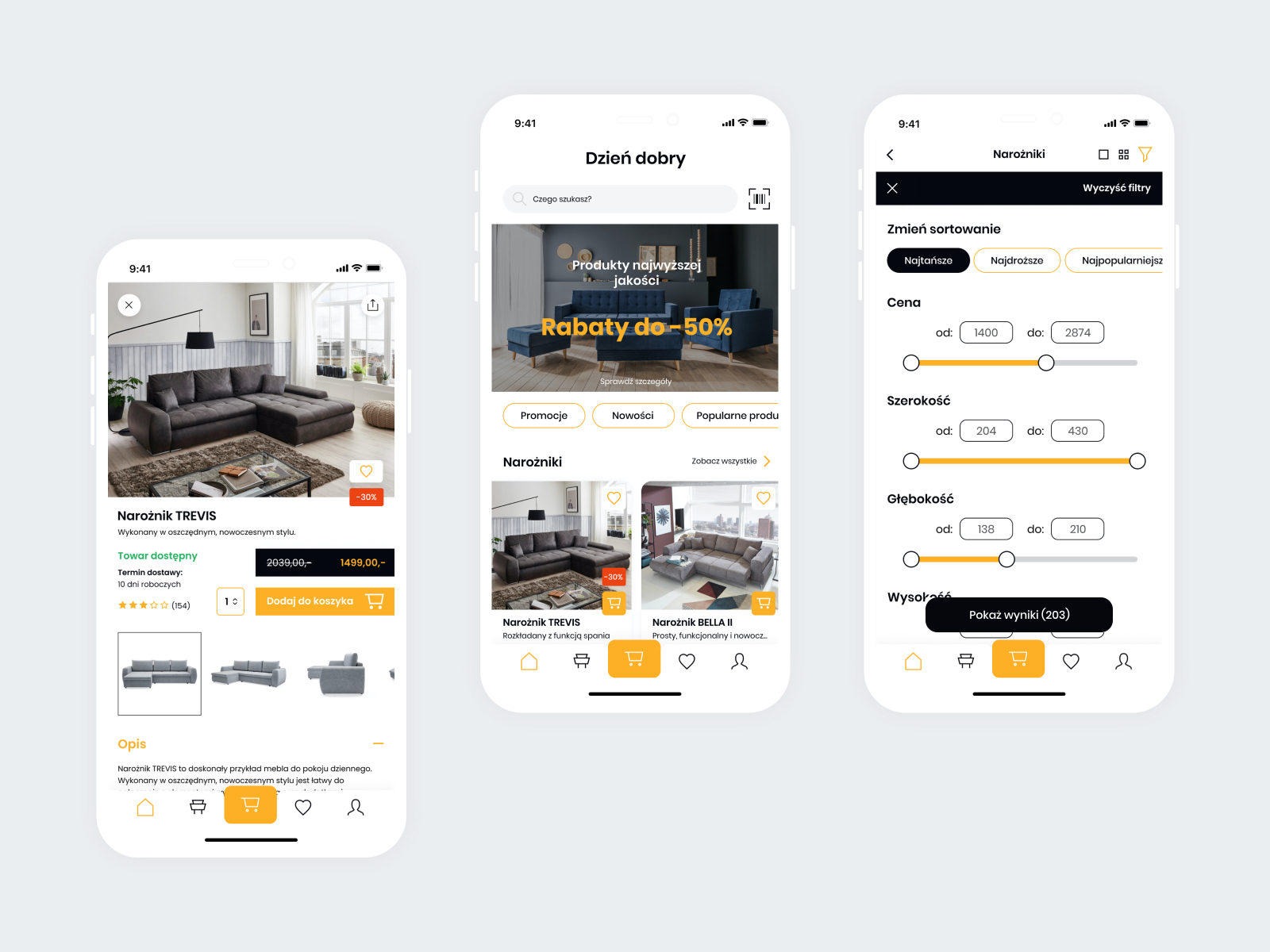 Furniture App By Arkadiusz Spiralski On Dribbble   Furniture App 4x 