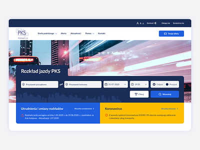 Intercity bus search redesign website design poland redesign stylo ui ux web website